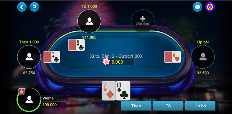 Xì Tố – Game bài đỉnh cao & mẹo chơi luôn thắng từ cao thủ Moto88 2 Quy trình cược 4 vòng trong Xì Tố